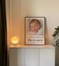 Personalised Baby Photo Print - Newborn Birth Stats - Nursery Wall Art Gift - Image 6