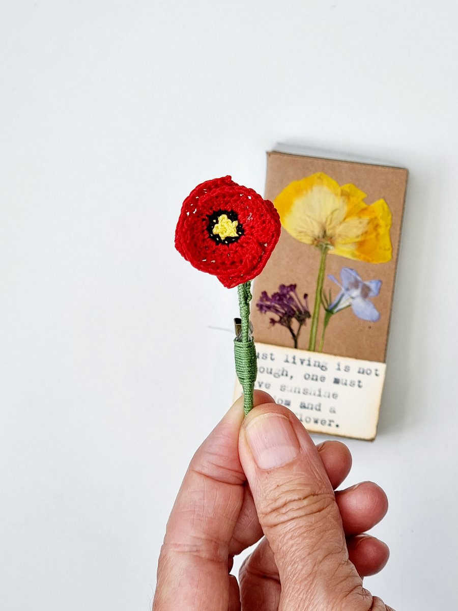 poppy brooch