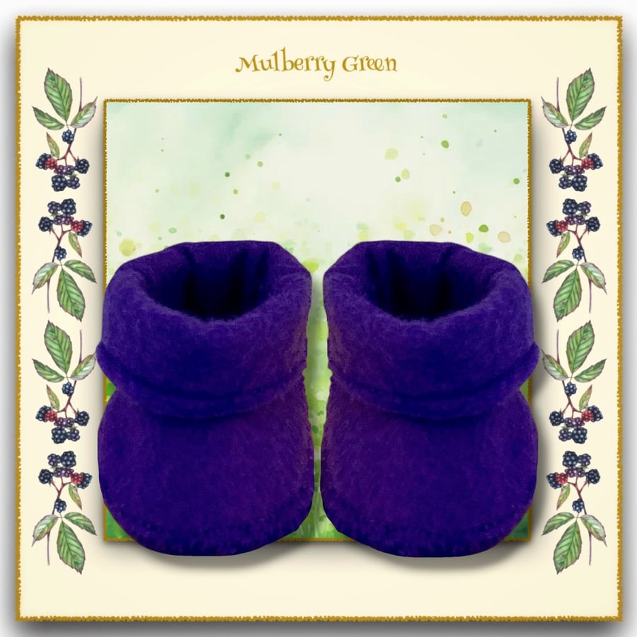 Purple Ankle Boots