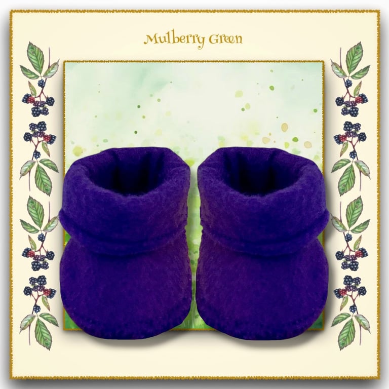 Purple Ankle Boots
