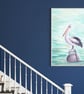 Australian Pelican Art Print, Pelican Wall Art, Australian Wildlife Bird Decor - Image 7