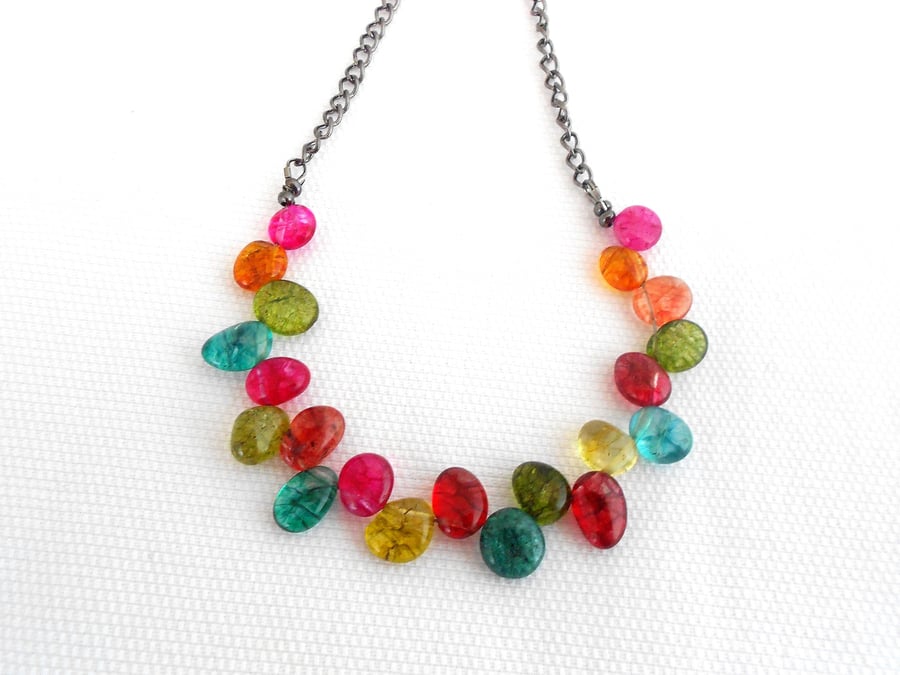  Multi Coloured Quartz Necklace