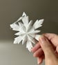 White Christmas Snowflake Decorations - Hanging Ornaments - Image 3