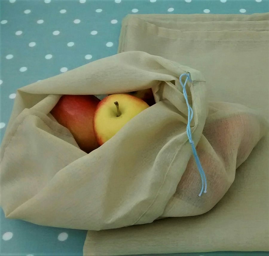 Reusable Vegetable Bags, Set of 3 Storage Bags, Beautiful Bundle