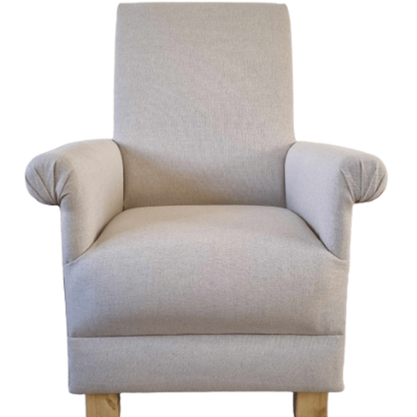 Laura Ashley Austen Natural Fabric Armchair Chair Nursery Bedroom Small Accent