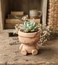 Brown Terracotta-Inspired Eco-Resin Planter Pot Man