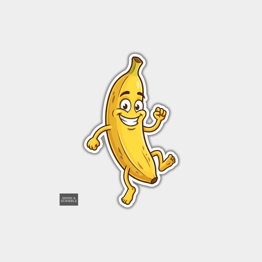Funny Vinyl Die Cut Sticker For Adults - Cheeky Banana