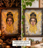 Mellifluous - Original A3 Pop Surrealism Bee Goddess Painting - Image 5