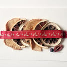 Handmade 'Noel' Dried Fruit Christmas Greeting Card
