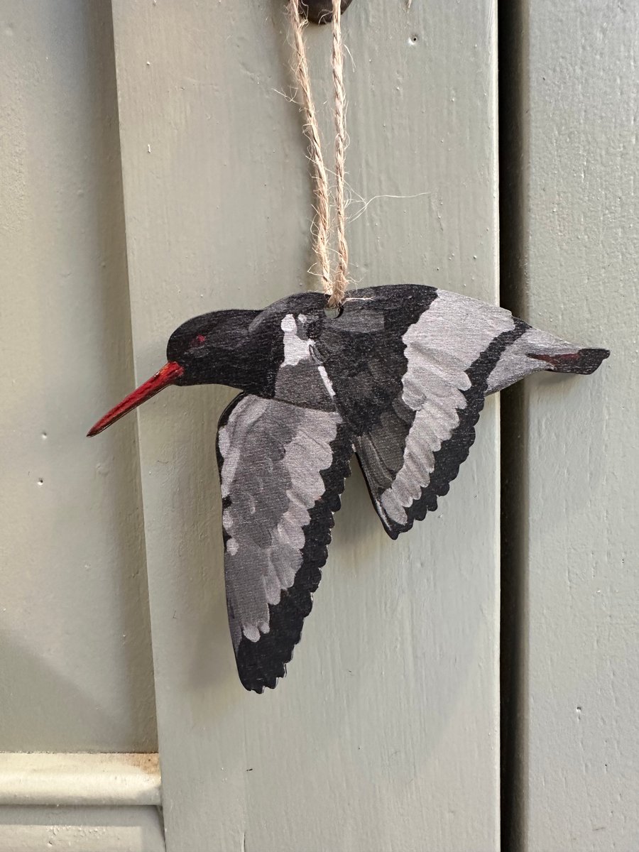 Sustainable Oystercatcher Christmas Decoration 