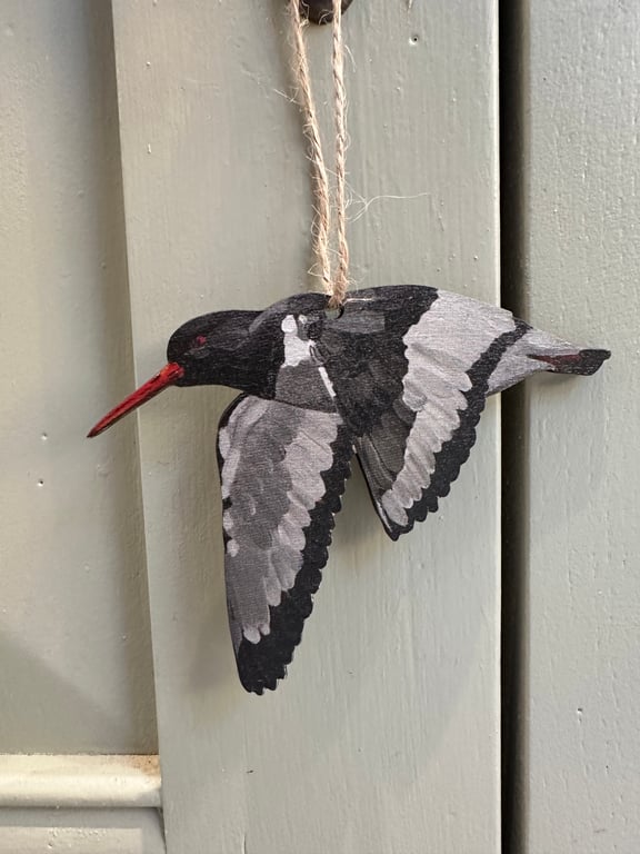 Sustainable Oystercatcher Christmas Decoration 