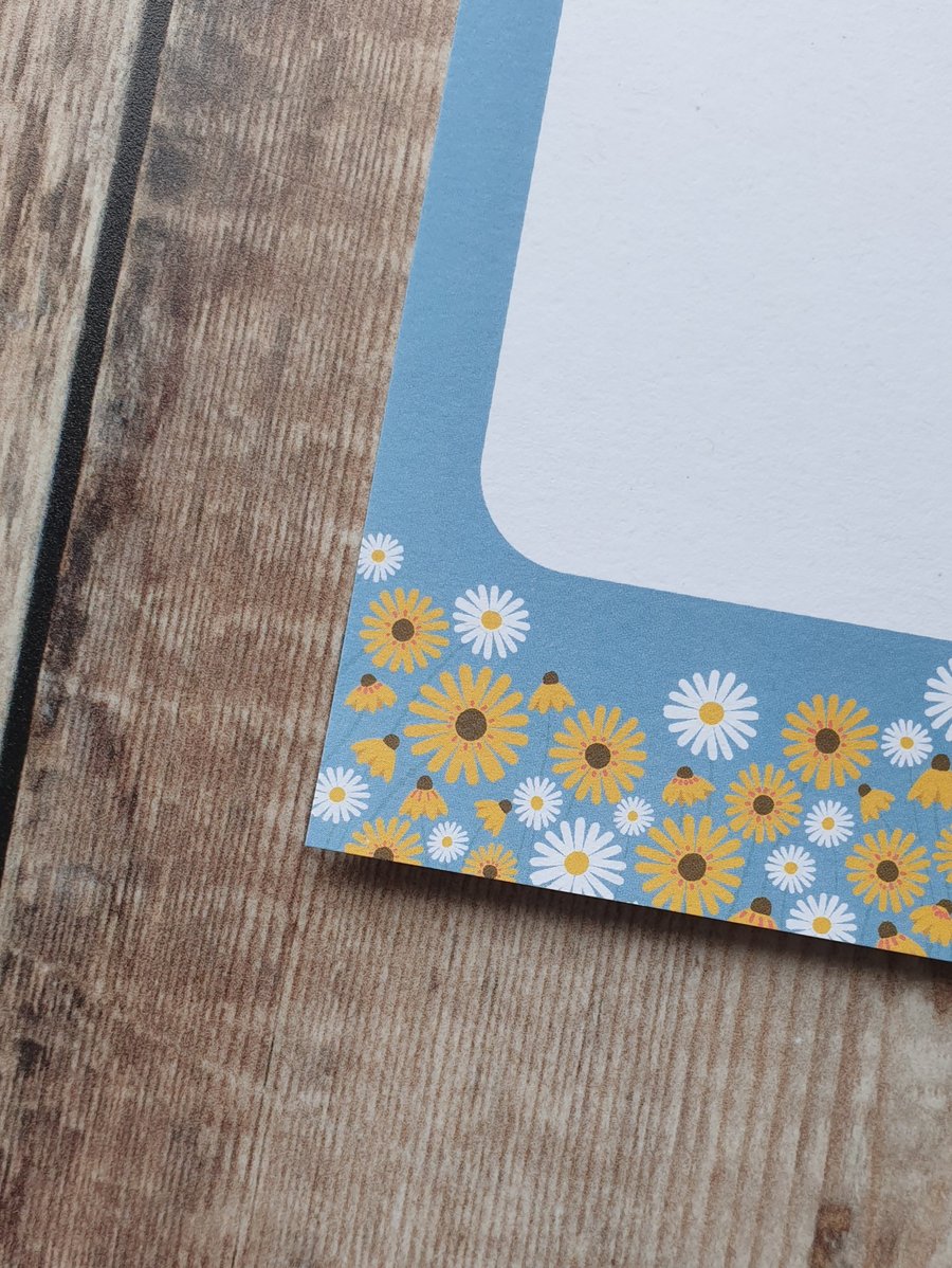 Summer Flowers Gift Notes - Set of 4 Sheets