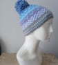 Warm hand knitted lady's hat