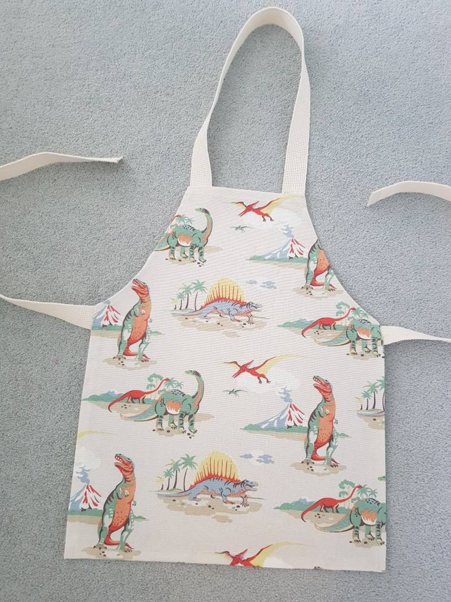 Cath Kidston Child and Adult Apron in Dinosaur fabric