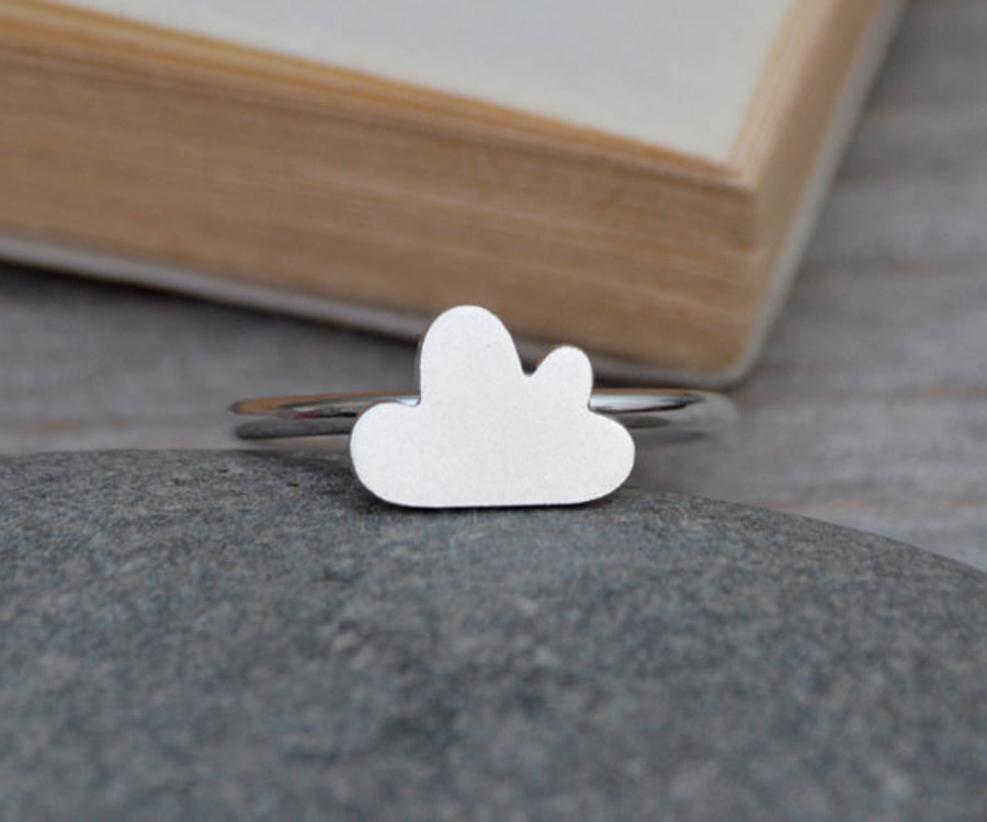 Fluffy Cloud Ring In Sterling Silver