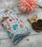 Mushroom Themed Fabric Pocket Tissue Holder - Travel Tissue Case - Reusable - Image 4
