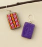 Dangle Earrings - Handmade Polymer Clay with Sterling Silver Hooks - Image 5