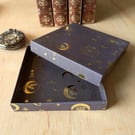 Night Skies 'Gold Moons' - A handmade, ultra-thin gift box (Code: FBNSGM)