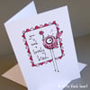 lovely bird - valentines card