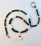 Bloodstone And Clear Quartz Necklace - April Birthstone - Handmade In Devon - Image 1