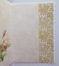 Thinking of You White Flowers Bush Sympathy Get Well 3D Luxury Handmade Card - Image 3