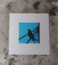 Bird on a wire limited edition linoprint  - Image 3