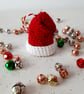 Crochet Santa Hat Christmas Decoration