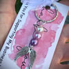 SALE Double Wings PURPLE Keyring 