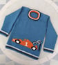 Knitting Pattern for a Racing Car Sweater.  Digital Pattern - Image 2