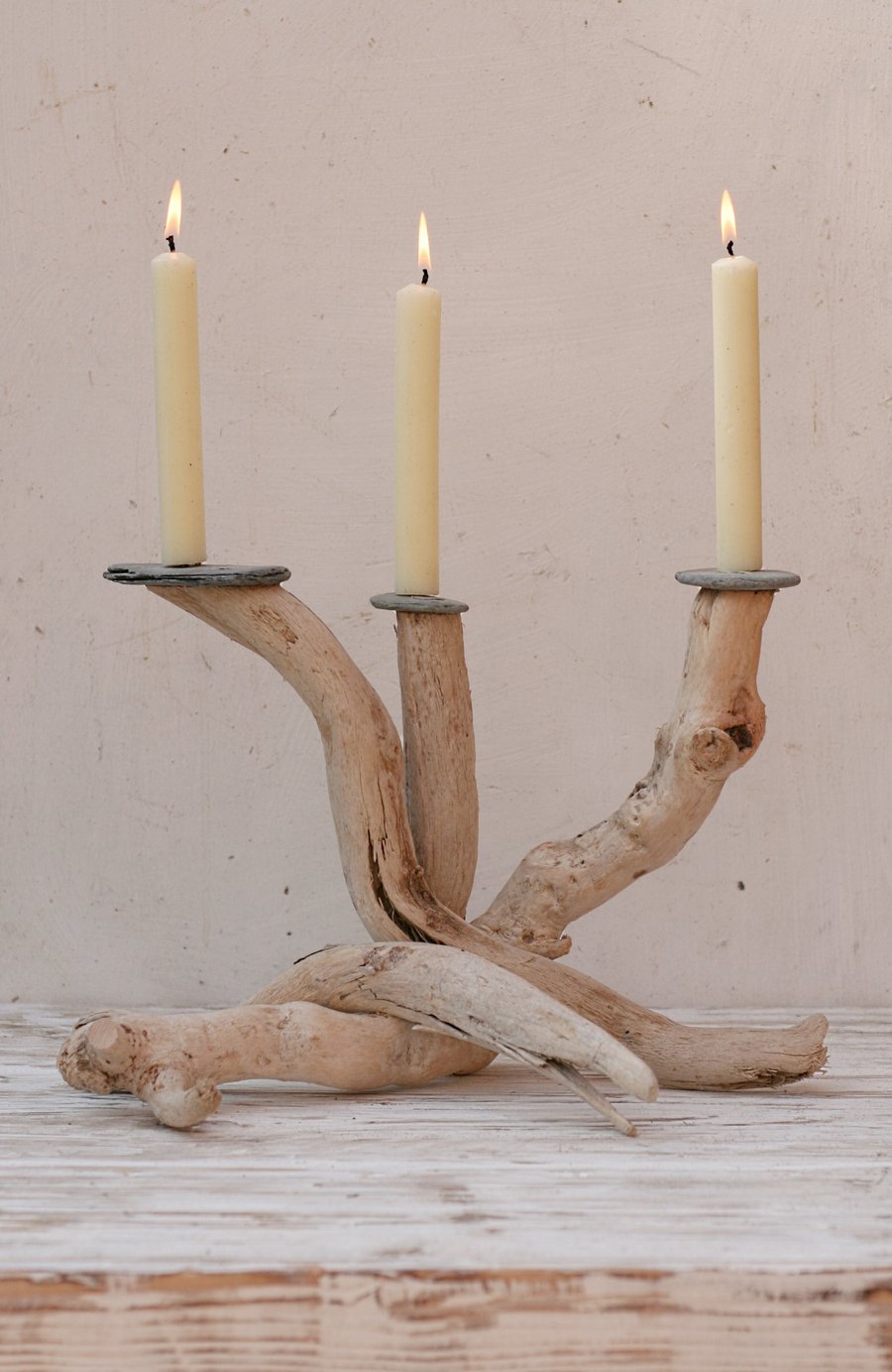 Driftwood Candle holder,Driftwood Candelabra,Driftwood candle stand,Table centre