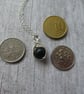 Jet pendant in sterling silver, silver and jet pendant, genuine jet necklace - Image 7