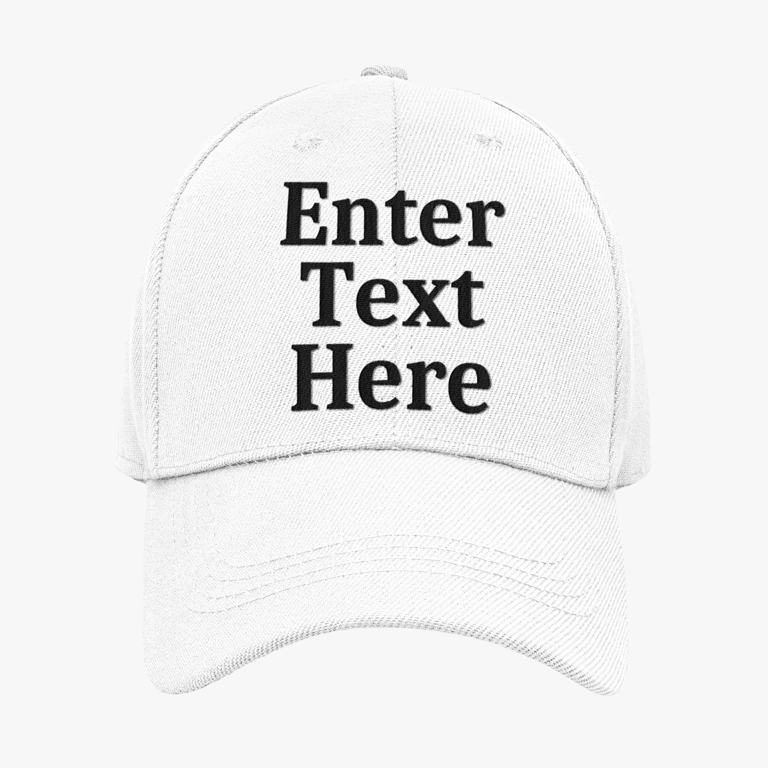 Personalised plain text Cap - Enter Your Own Text Cap
