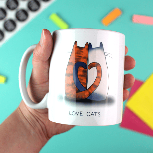 Love Cats Ceramic Mug