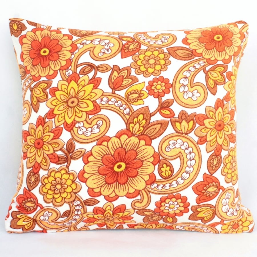 Flower Power reversible cushion