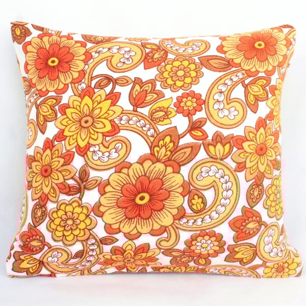 Flower Power reversible cushion