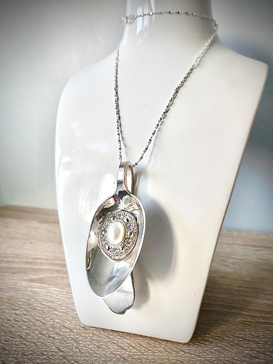 Silver Spoon Necklace