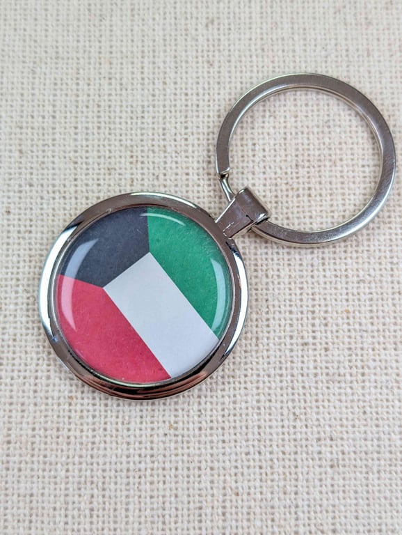 Kuwait Flag Keyring