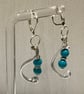 Turquoise and silver earrings 