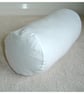 Bolster Cushion Cover 18"x8" White Brushed Cotton Round Cylinder Flannel Case - Image 2