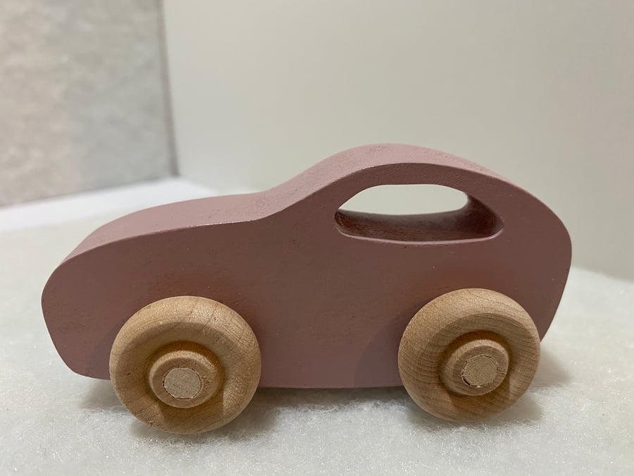 Toy wooden car