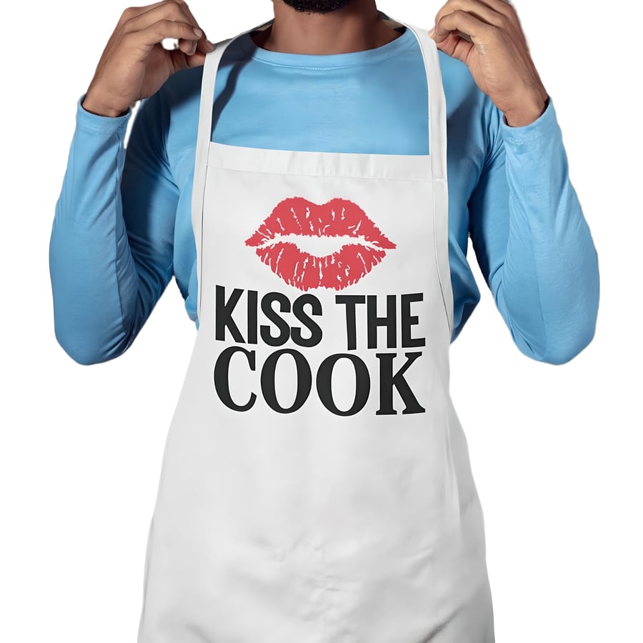 Funny Apron KISS The Cook Novelty Apron gift
