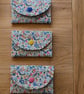 Cute Little Floral Coin Purse Credit Card Car Key or Talisman EarPods Jewelley