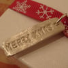 SALE Fine Silver Gift Tag