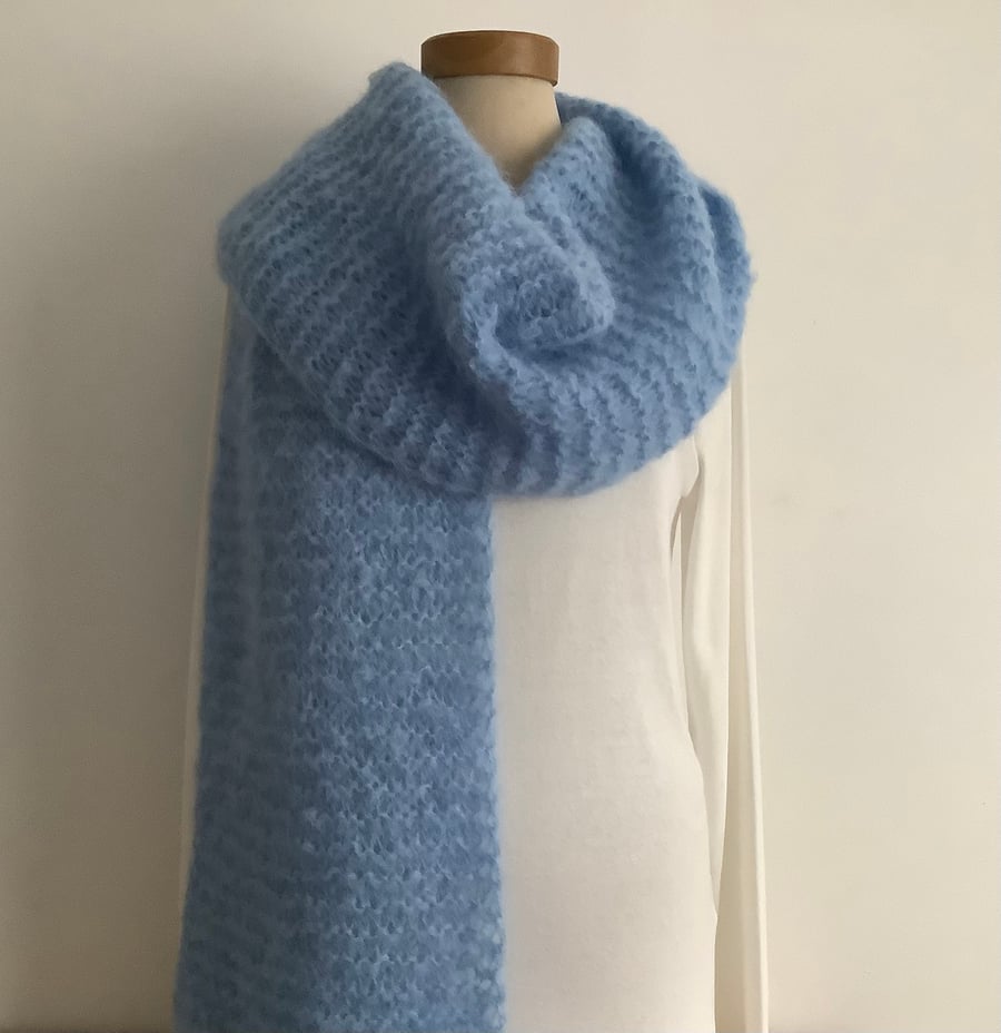  SCARF,' Atmosphere'. Alpaca, merino blend. .Supersoft. Lightweight. 