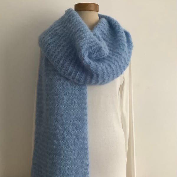  SCARF,' Atmosphere'. Alpaca, merino blend. .Supersoft. Lightweight. 