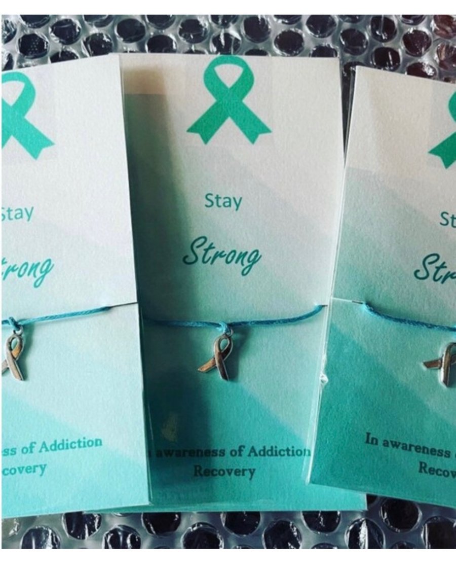 Addiction recovery awareness wish bracelets x6 bundle 