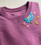Hand Embroidered Floral Jumper Sweatshirt - Image 3