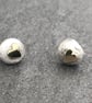 Soul Pebble Studs, gold heart studs, pebble studs, round gold heart studs.  - Image 6
