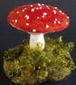 Handmade Woodland Sculpture - Needle-Felted Toadstool Mushroom by The Mossy Nook - Image 4