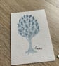 ACEO  Original Abstract Watercolour Miniature "White Berry Tree 1"